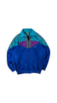 Vintage Adidas Sportjacke 80s Blau Türkis D5 M