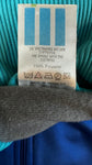 Vintage Adidas Sportjacke 80s Blau Türkis D5 M