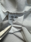 90s MCM Polo Shirt Boxy Basic Weiß L-XL
