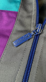 Vintage Adidas Sportjacke 80s Blau Türkis D5 M