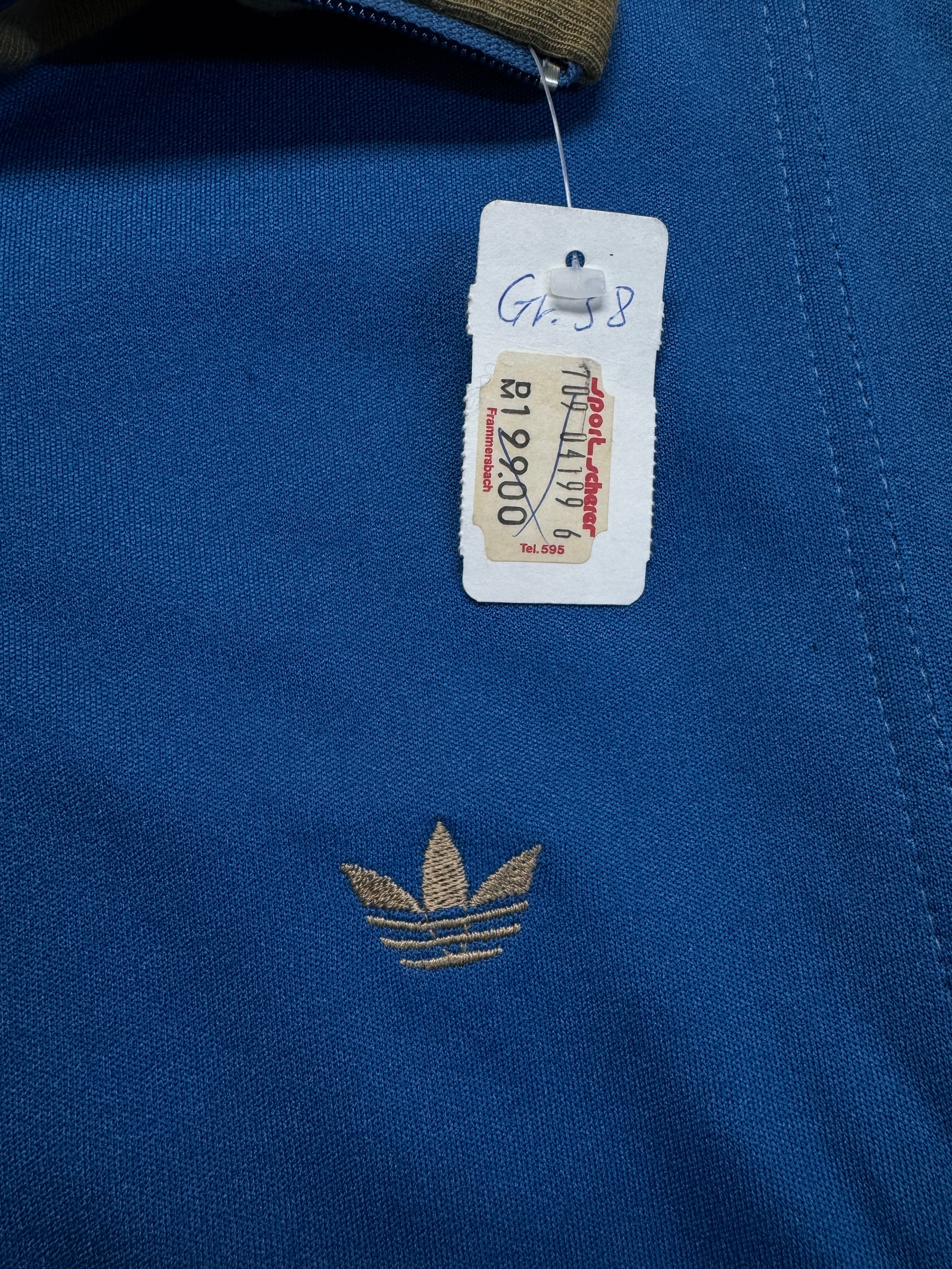 80s Adidas Skianzug Deadstock Made In Yugoslavia Blau Mint 38-40