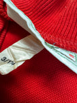 90s Lacoste Club Sweater Made In France Rot S-M