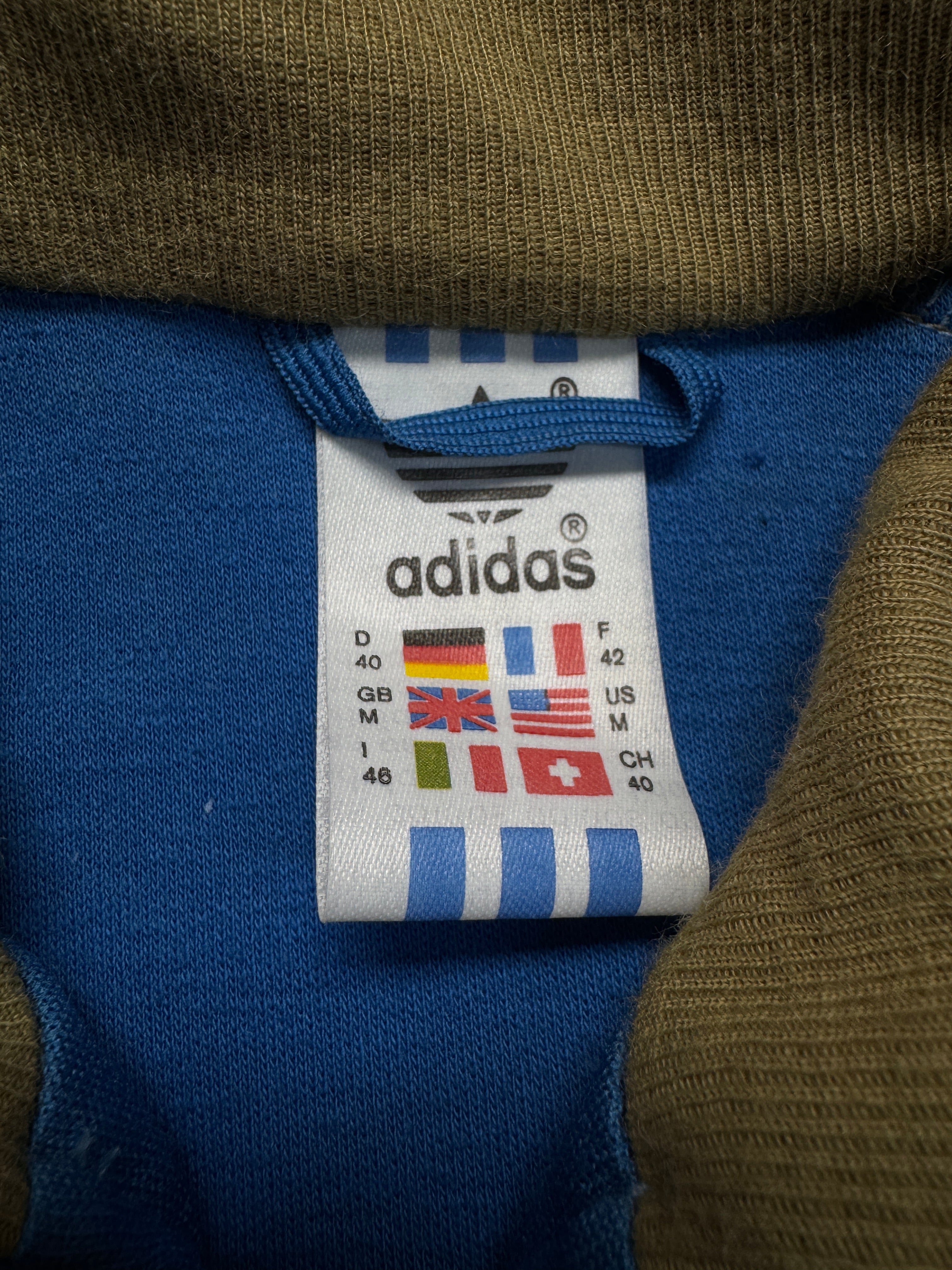 80s Adidas Skianzug Deadstock Made In Yugoslavia Blau Mint 38-40