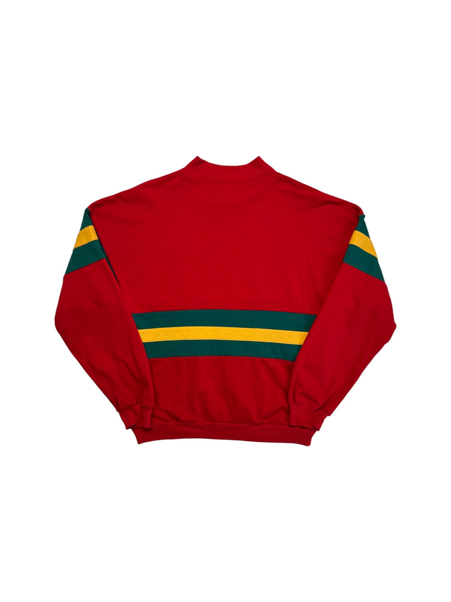 90s Lacoste Club Sweater Made In France Rot S-M