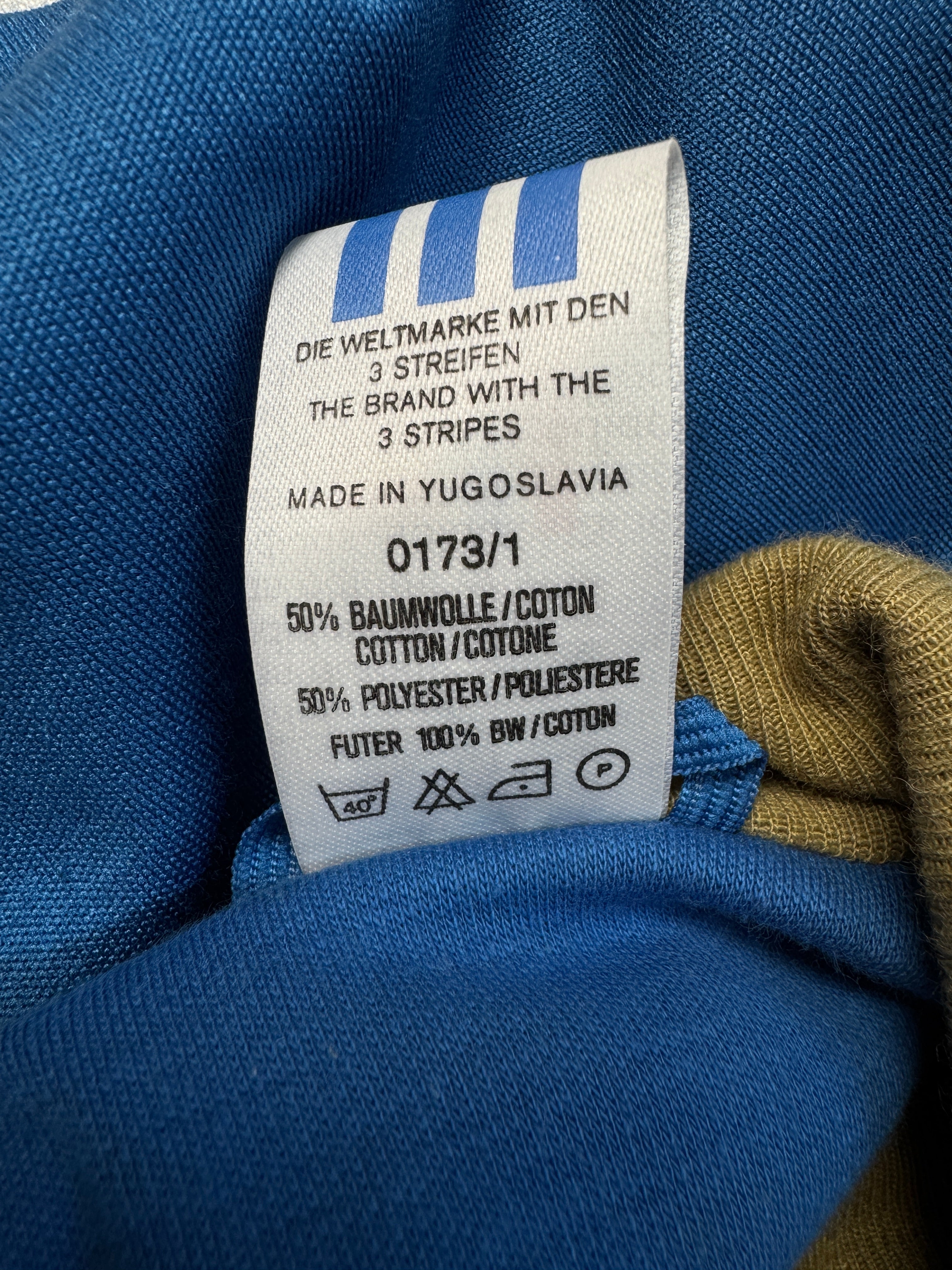 80s Adidas Skianzug Deadstock Made In Yugoslavia Blau Mint 38-40
