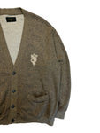 90s Valentino Cardigan Braun Grau M-L
