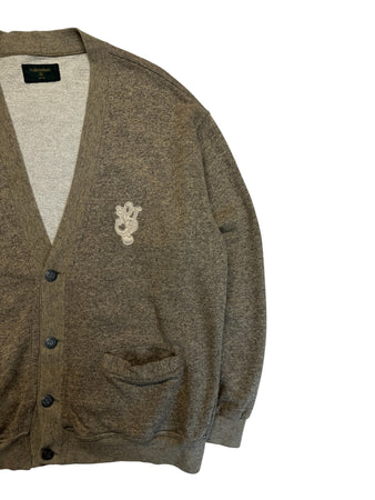 90s Valentino Cardigan Braun Grau M-L