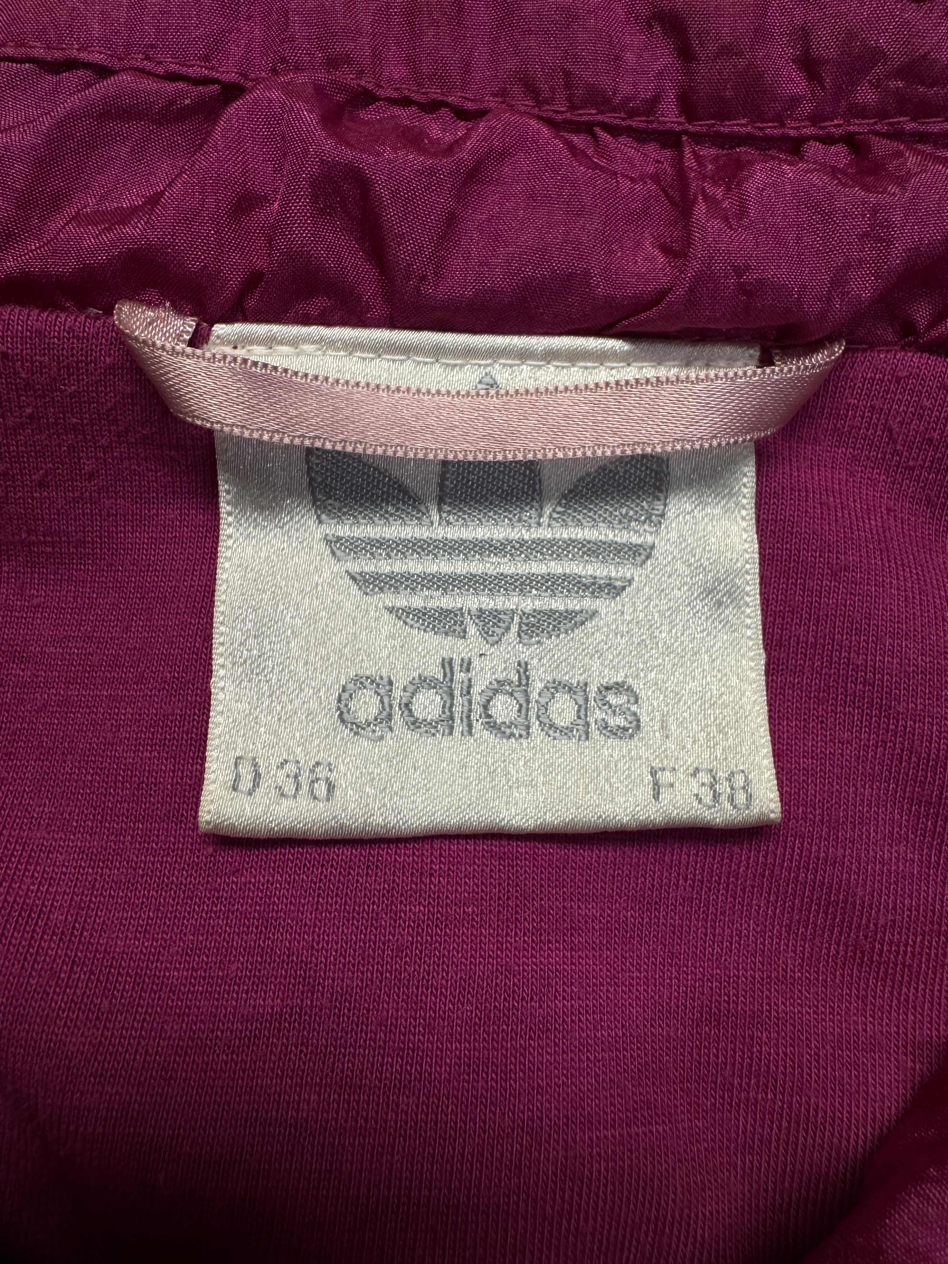 90s Adidas Sportanzug Nylon Monochrom Lila 36 / XS