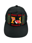 F1 Cap Monaco Grand Prix Schwarz One Size