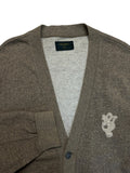 90s Valentino Cardigan Braun Grau M-L