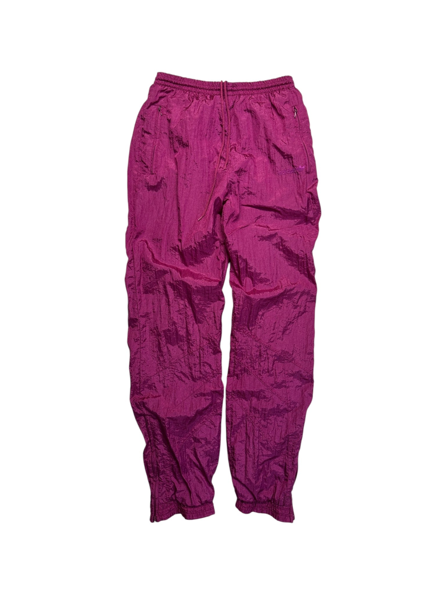 90s Adidas Sportanzug Nylon Monochrom Lila 36 / XS