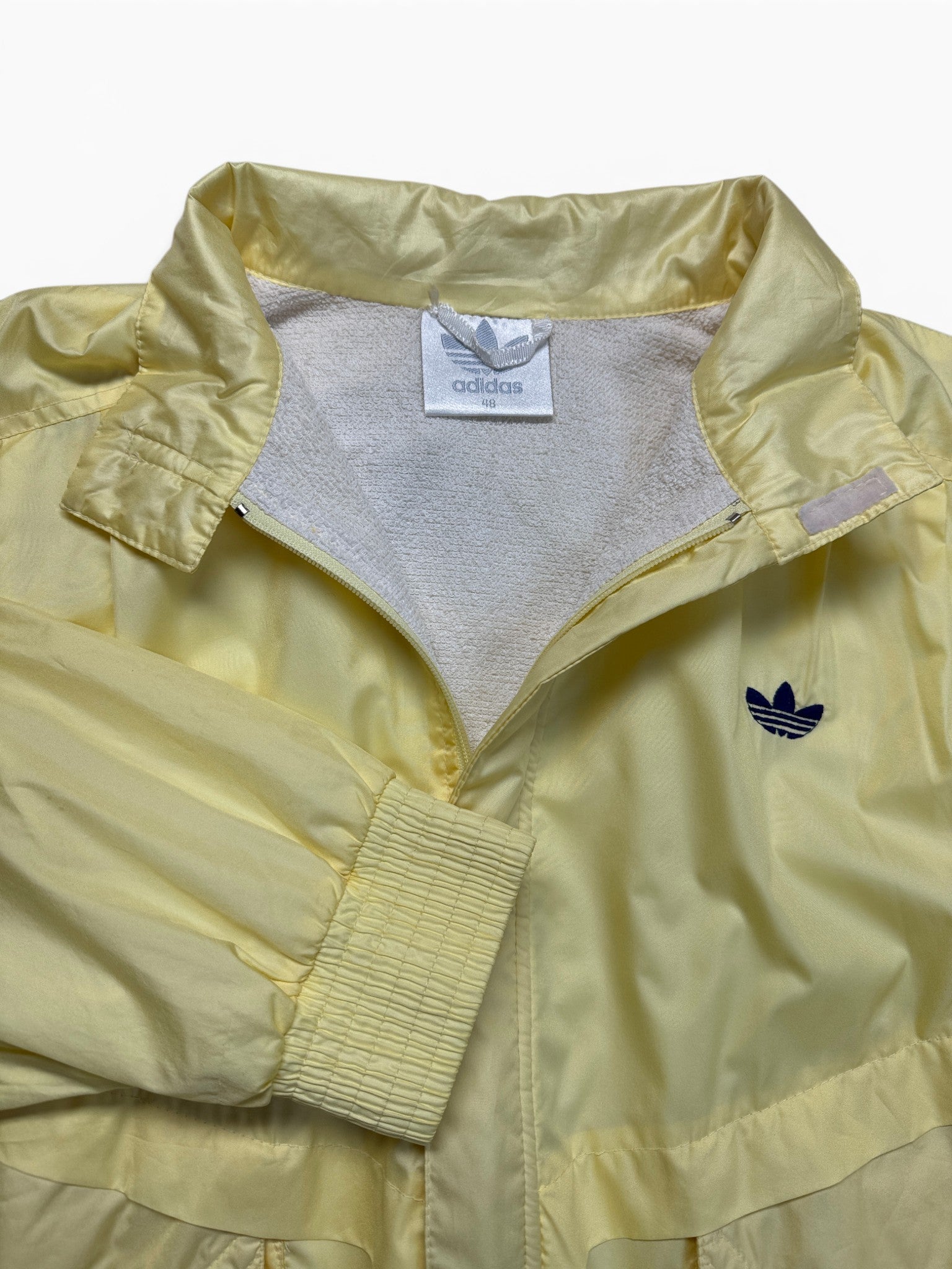 80s Adidas Sportanzug Frottee Futter Made In West Germany Gelb 48/S