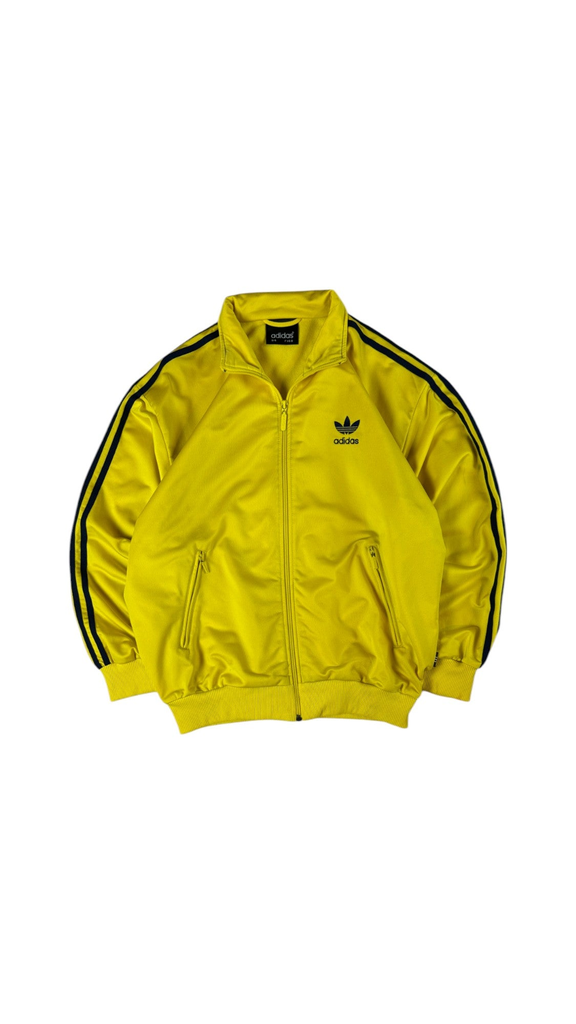 Vintage Adidas Sportjacke 90s Firebird Gelb D4 S-M