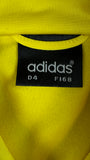 Vintage Adidas Sportjacke 90s Firebird Gelb D4 S-M