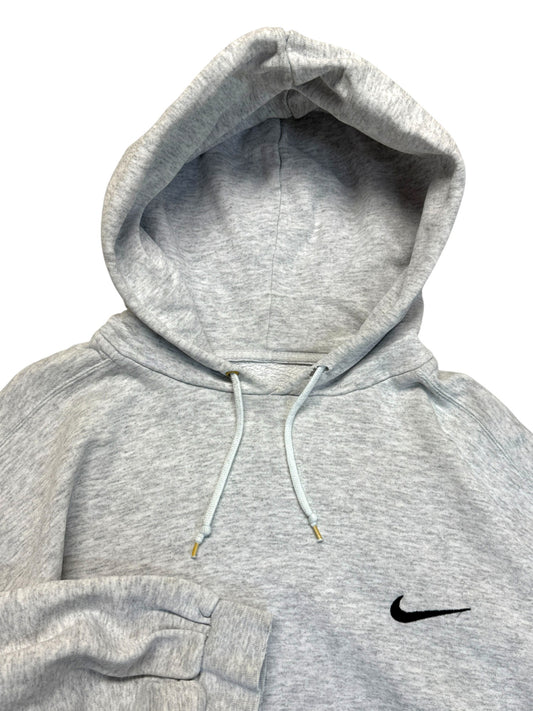 90s Nike Hoodie Basic Blank Grau XXL