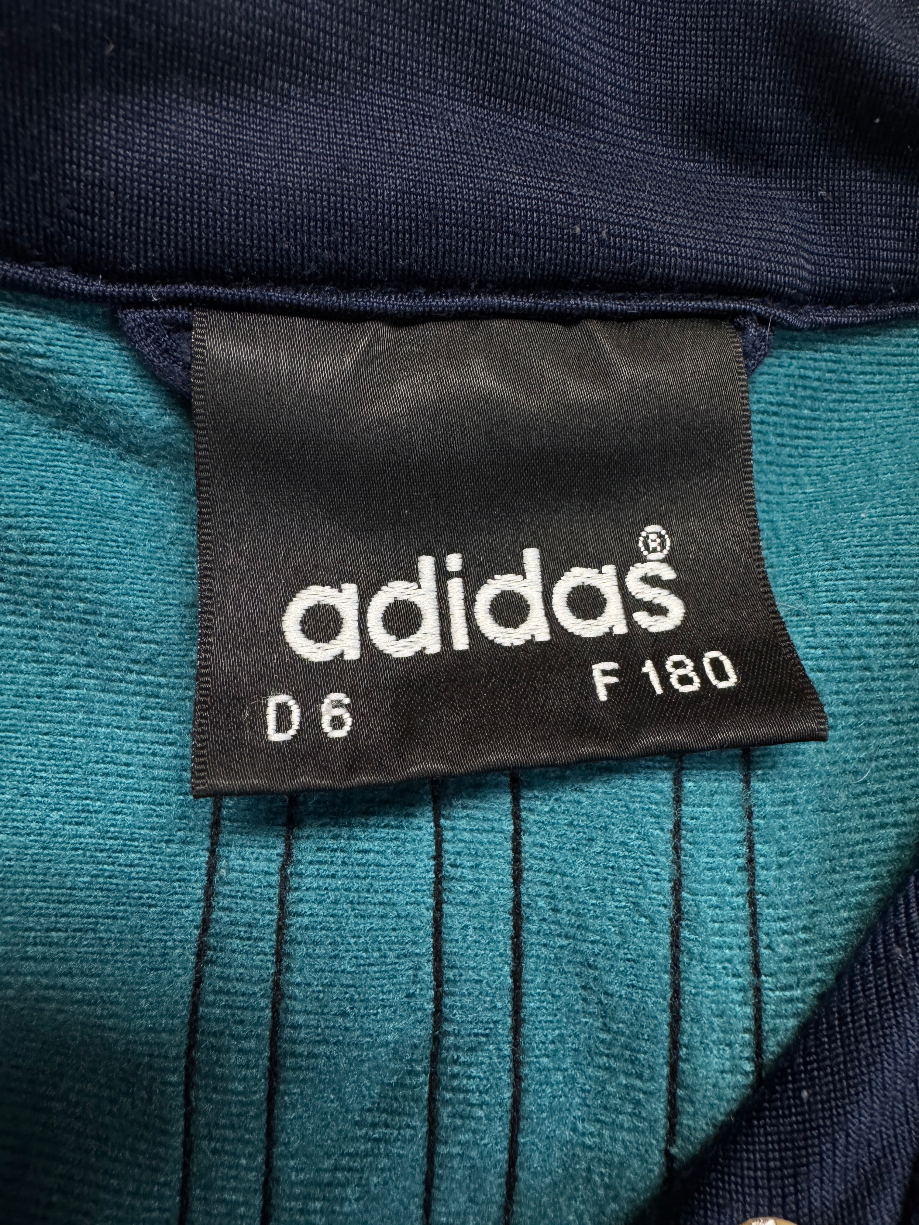 90s Adidas Sportanzug Trefoil Grün Dunkelblau D6/L