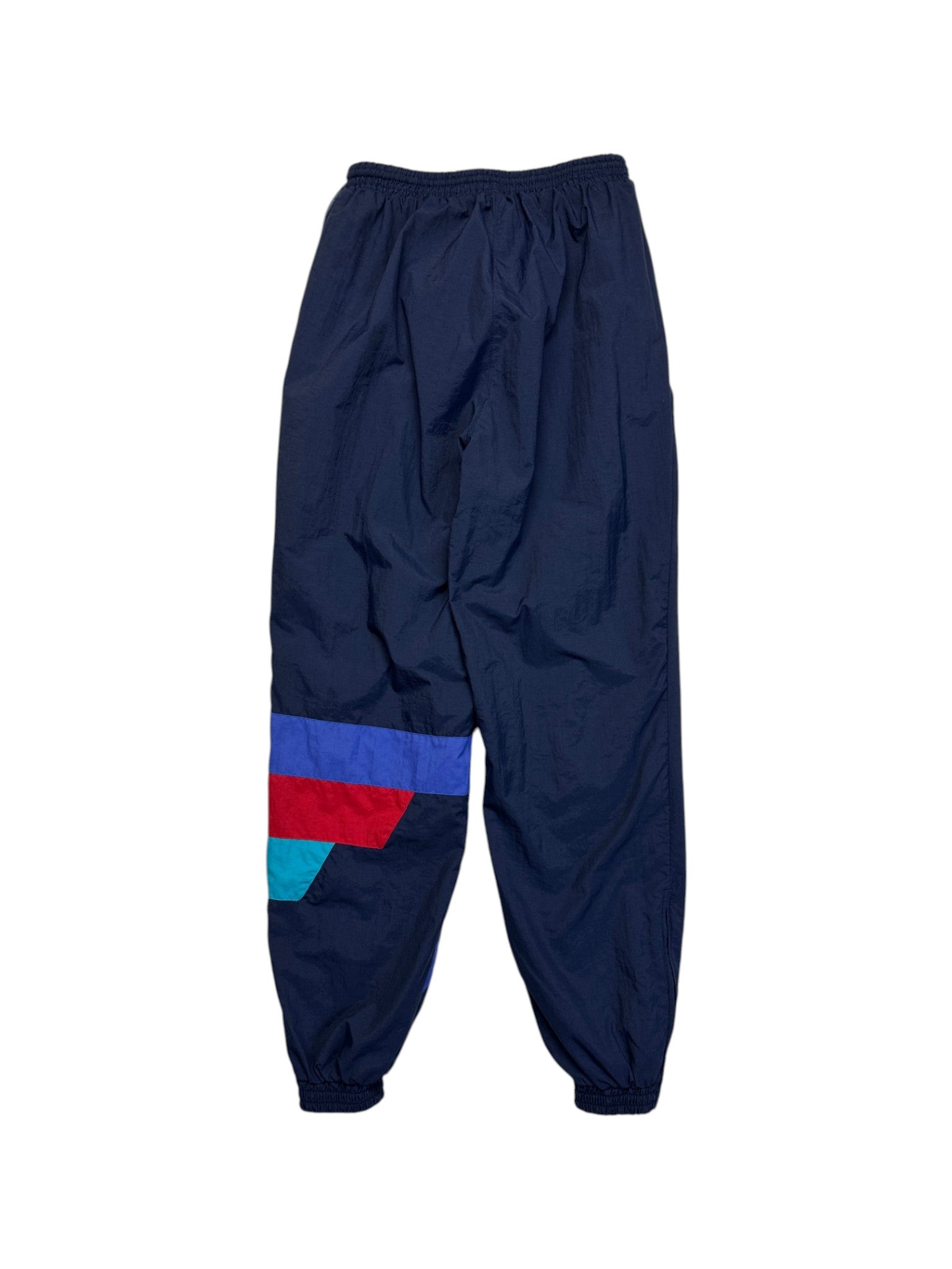 90s Adidas Sportanzug Tactel Fibre Colorblocked Dunkelblau/Schwarz D5 M