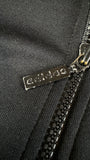 Vintage Adidas Sportjacke 90s Spellout Schwarz Blau D6 M