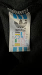 Vintage Adidas Sportjacke 90s Spellout Schwarz Blau D6 M