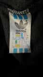 Vintage Adidas Sportjacke 90s Spellout Schwarz Blau D6 M