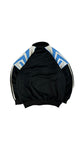 Vintage Adidas Sportjacke 90s Spellout Schwarz Blau D6 M