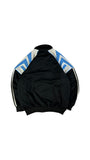 Vintage Adidas Sportjacke 90s Spellout Schwarz Blau D6 M