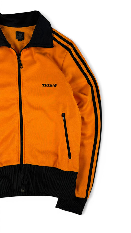 Adidas Sportjacke 2004 Retro Beckenbauer Damen Orange Schwarz 42 M