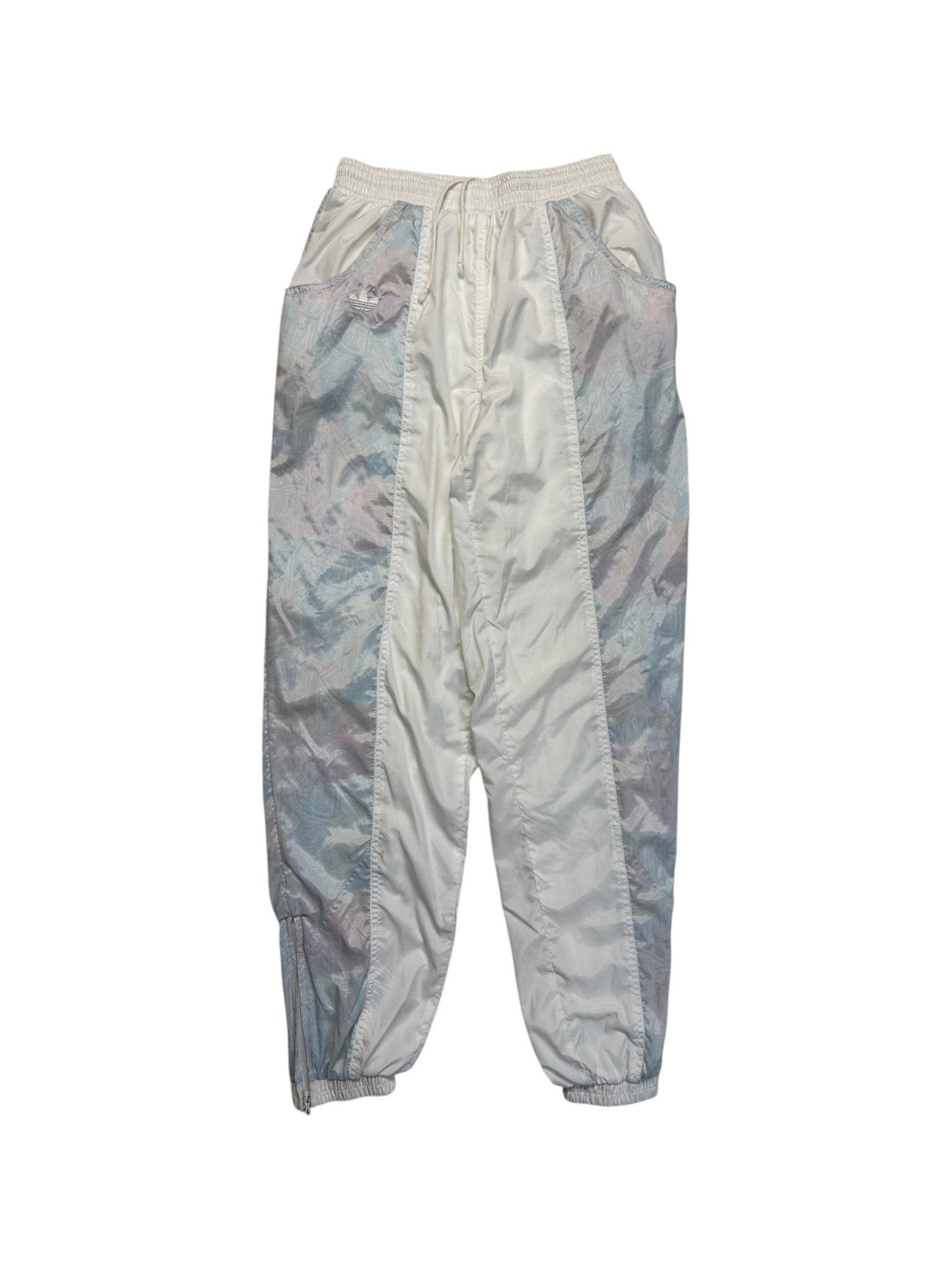 90s Adidas Damen Sportanzug Made In Poland Abstract Pattern Weiß 38 S