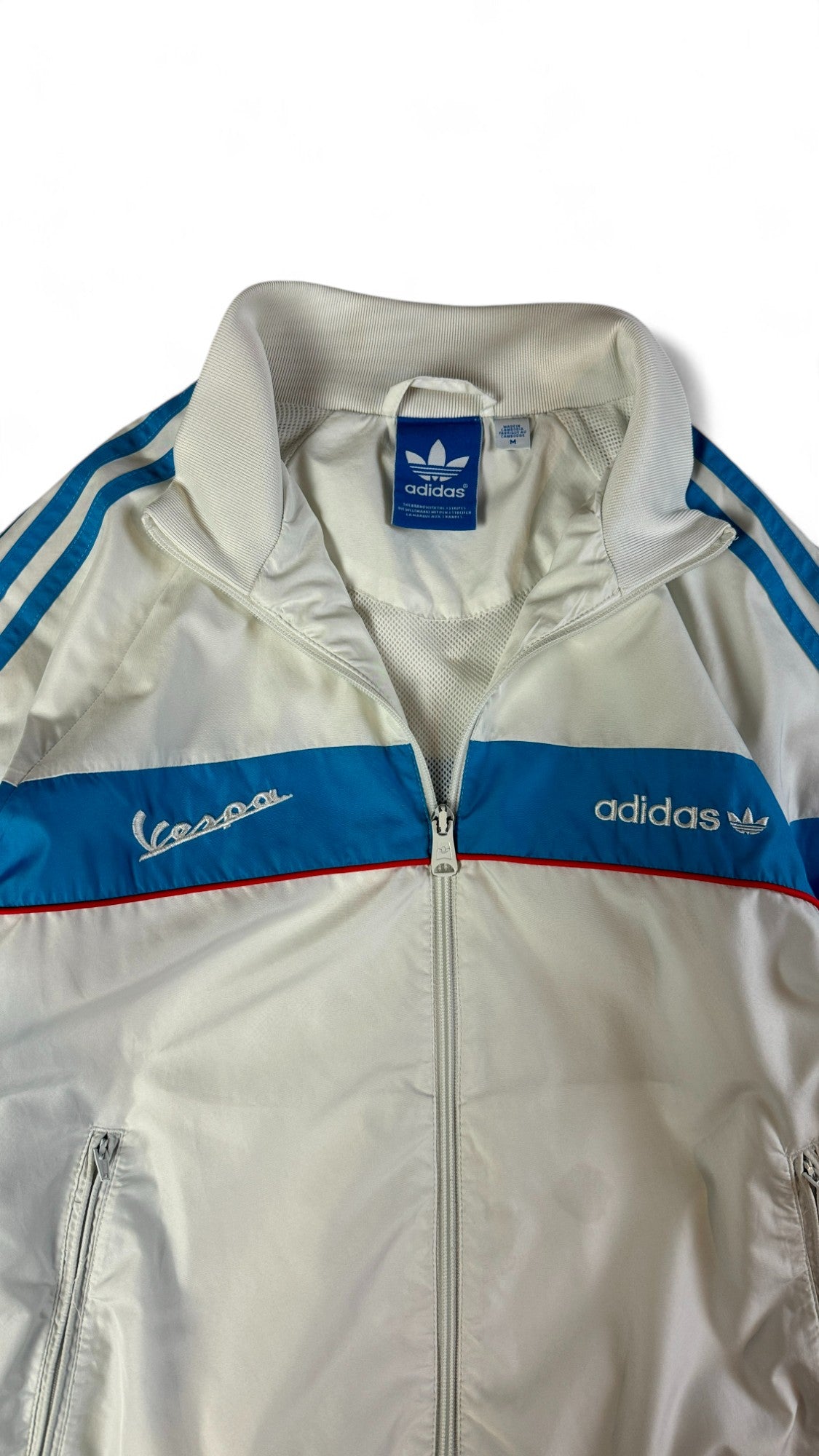 Adidas Sportjacke 2011 Vespa Weiß Blau M