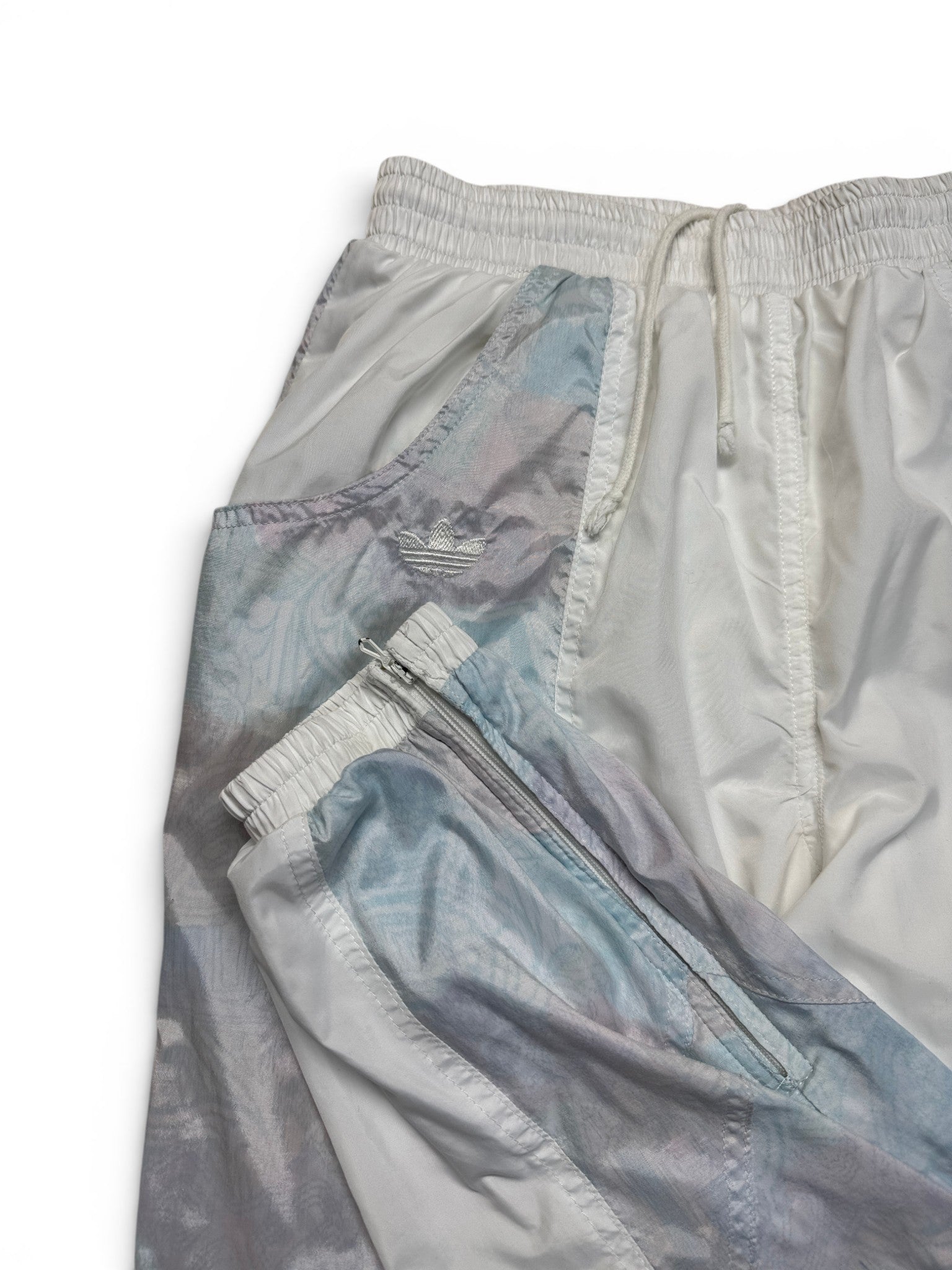 90s Adidas Damen Sportanzug Made In Poland Abstract Pattern Weiß 38 S