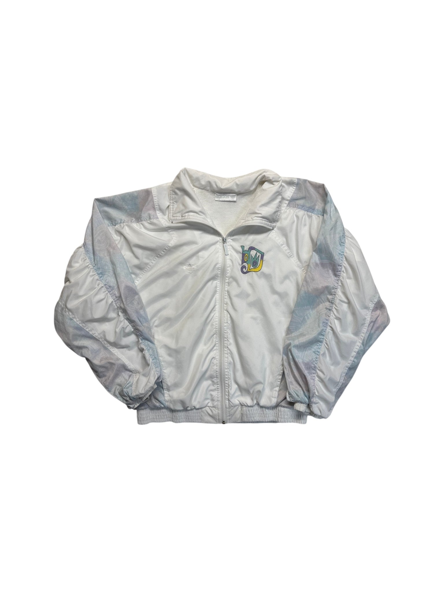 90s Adidas Damen Sportanzug Made In Poland Abstract Pattern Weiß 38 S