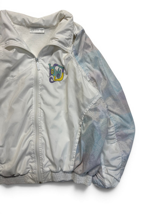 90s Adidas Damen Sportanzug Made In Poland Abstract Pattern Weiß 38 S