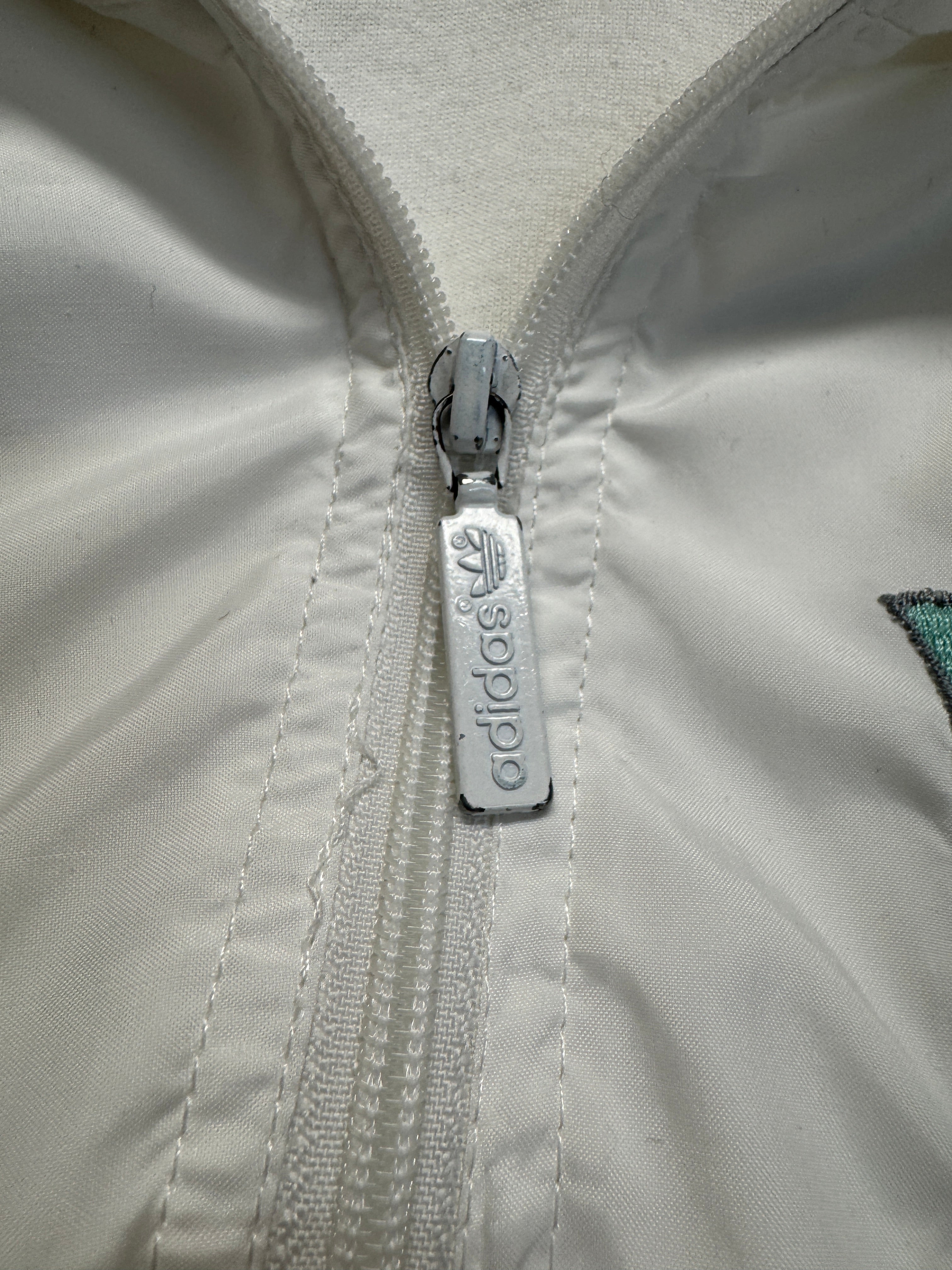 90s Adidas Damen Sportanzug Made In Poland Abstract Pattern Weiß 38 S