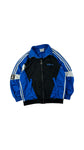 Vintage Adidas Sportjacke 90s Training Blau Schwarz D6 M
