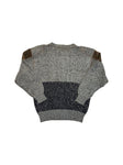90s J.C. de Castelbajac Pour Iceberg Strickpullover Wolle Made In Italy Braun Grau M