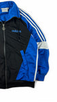 Vintage Adidas Sportjacke 90s Training Blau Schwarz D6 M