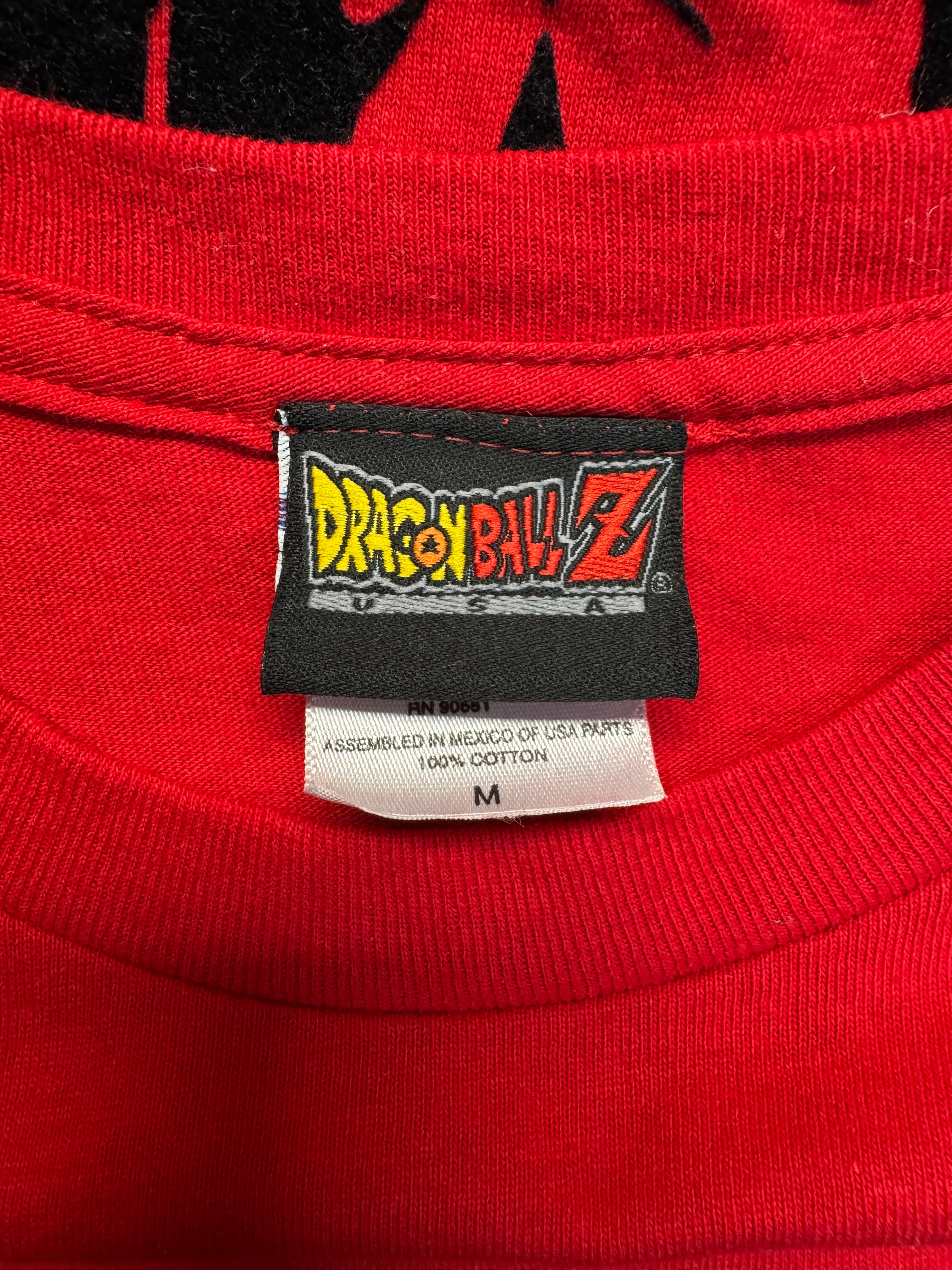 2002 Dragon Ball Z Shirt Vegeta Rot M