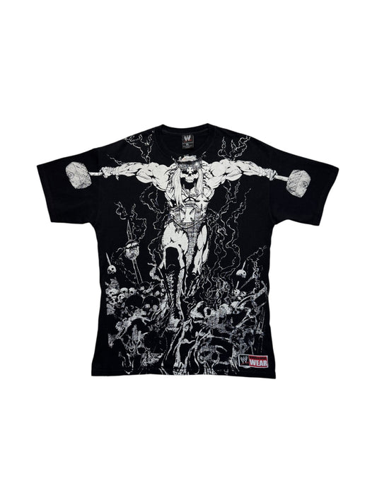 2008 WWE Shirt Tripple H WWE AOP Schwarz XL