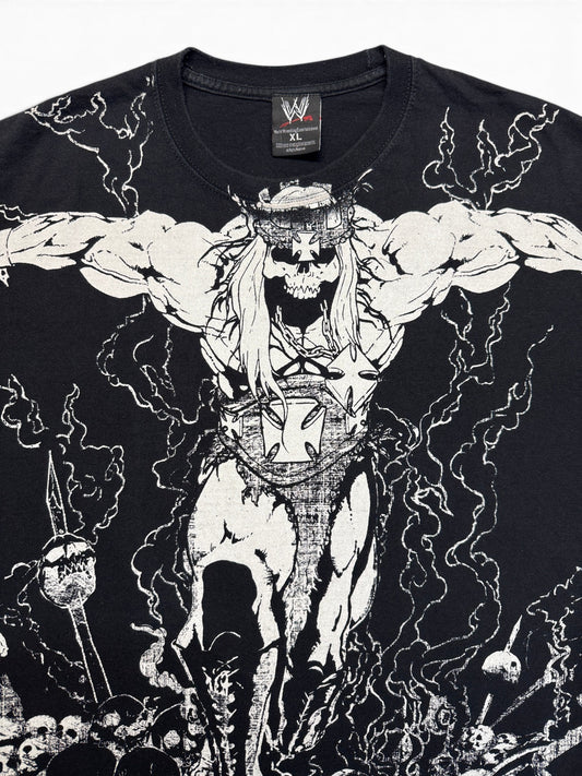 2008 WWE Shirt Tripple H WWE AOP Schwarz XL