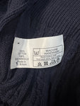 90s Burberrys Zopfstrickpullover Made In England Dunkelblau L-XL