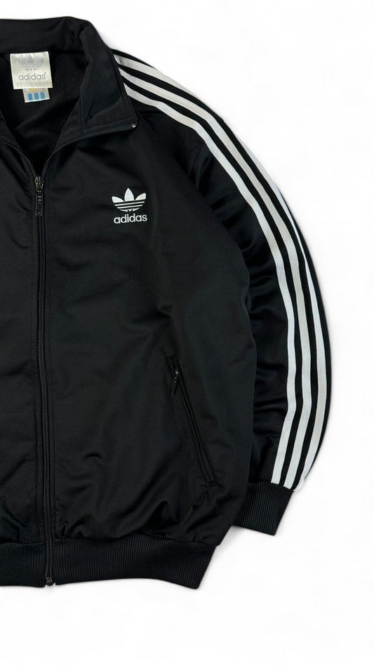 Vintage Adidas Sportjacke 90s Firebird Schwarz D5 M