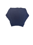 90s Burberrys Zopfstrickpullover Made In England Dunkelblau L-XL