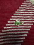 90s Lacoste Strickpullover Wolle Made In France Rot M-L
