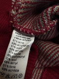 90s Lacoste Strickpullover Wolle Made In France Rot M-L