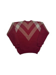 90s Lacoste Strickpullover Wolle Made In France Rot M-L