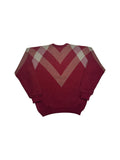 90s Lacoste Strickpullover Wolle Made In France Rot M-L