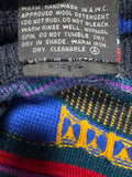 90s Emaroo By Hysport Strickpullover Abstract Wave 3D Pattern Schurwolle Made In Australia Bunt XS-S