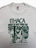 90s Jerzees Shirt "Where The Wild Things Are" Single Stitch Made In USA Weiß
