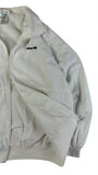 Vintage Adidas Sportjacke/Blouson 80s Frottee Innenfutter Weiß D52 L