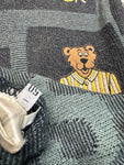 90s Carlo Colucci Strickpullover "Summer Business Collection" Dollar Monogramm Made In Germany Grau M-L